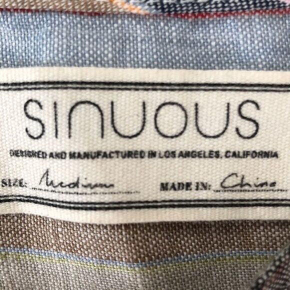 Sinuous Linen Cross Back Top, Medium - Picture 5 of 8